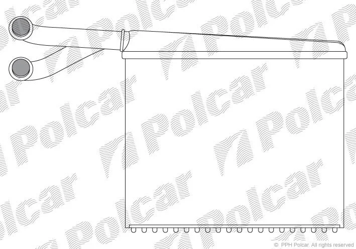 Радіатор обігрівача салону Polcar 5062N8-2 (фото 1)