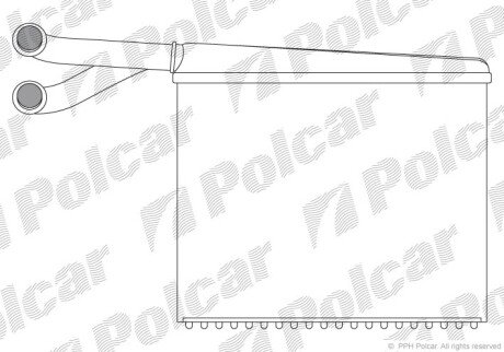 Радиатор отопителя Polcar 5062N8-2