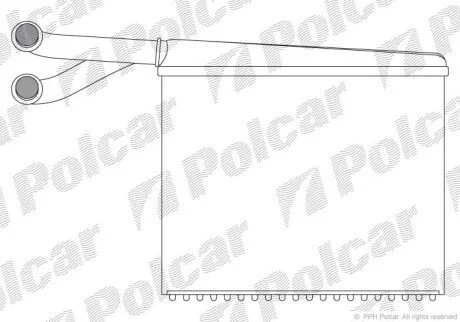 Радіатор обігрівача салону Polcar 5062N8-2