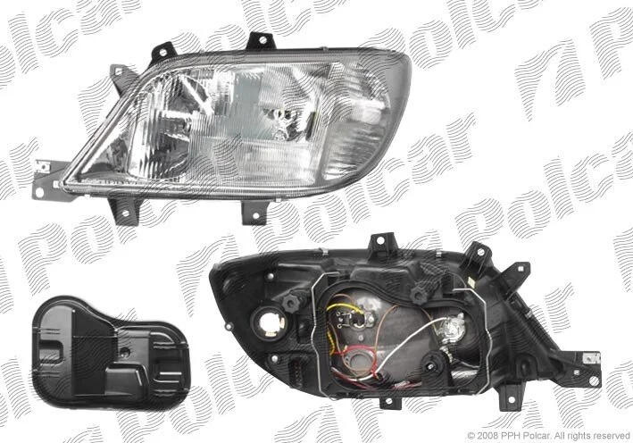 Фара основная левая H1, H7, PY21W, W5W Polcar 5063090E (фото 1)