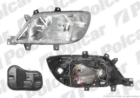Фара основная левая H1, H7, PY21W, W5W Polcar 5063092E