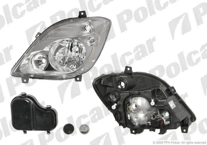 Фара основная левая H7, PY21W, W5W Polcar 506509-E (фото 1)