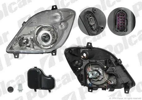 Фара основная Polcar 5065102E