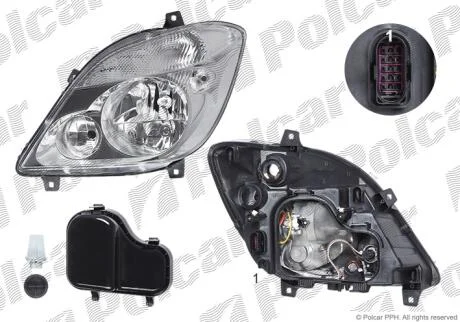 Фара основна Polcar 506510BE