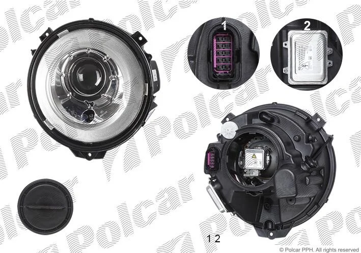 Фара основна Polcar 507609-H (фото 1)
