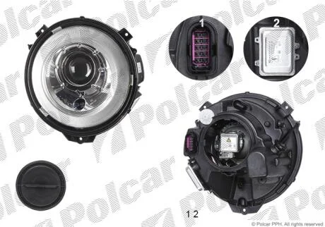 Фара основна Polcar 507609-H