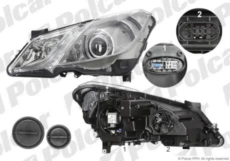 Фара основна Polcar 507709-H