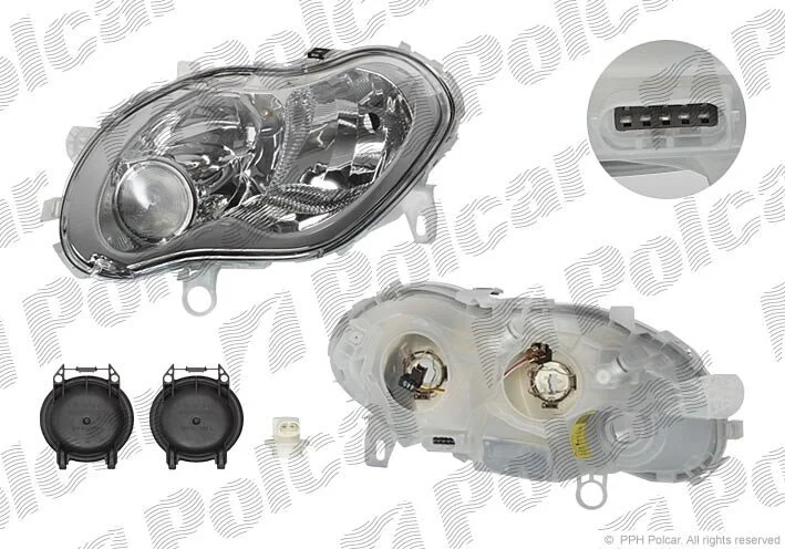 Фара основная левая H1, H4 Polcar 5095091E (фото 1)
