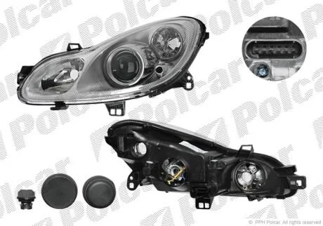 Фара основная Polcar 509810-E