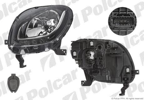 Фара основная левая H4 Polcar 50A109-V
