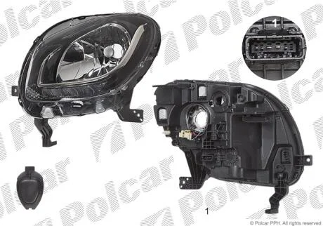 Фара основная Polcar 50A110-E