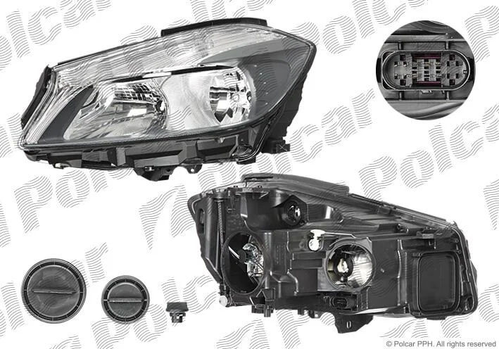 Фара основная правая H15, H7, PY21W Polcar 50C110-H (фото 1)
