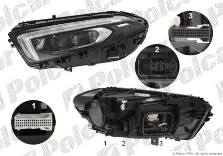 Фара основная Polcar 50C2102H