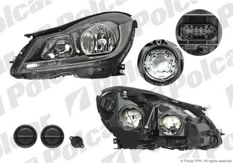 Фара основная правая H7 Polcar 50D1101E