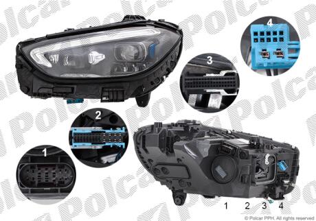 Фара основная Polcar 50D3091U