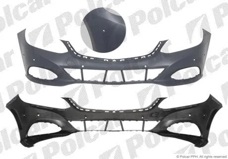 Бампер передний Polcar 50E107-2