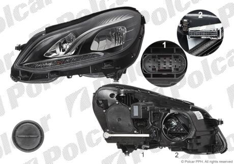 Фара основная Polcar 50E109-H