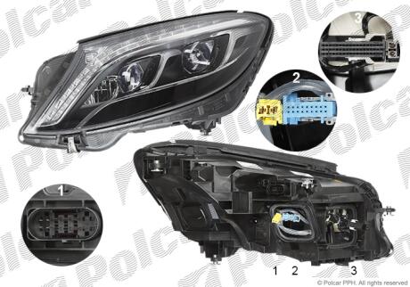 Фара основная Polcar 50F1091U