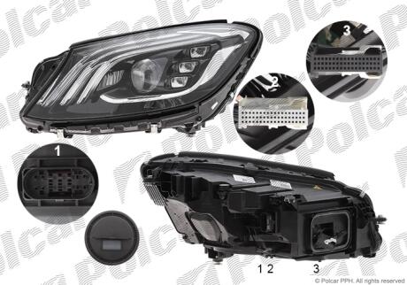 Фара основная левая LED Polcar 50F2092U
