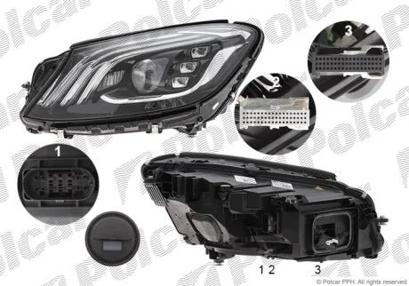 Фара основна ліва LED Polcar 50F2092U