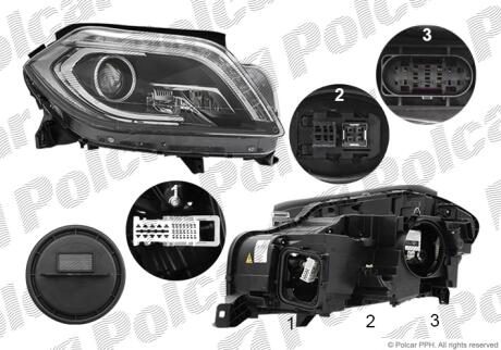 Фара основная Polcar 50K1101U