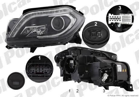 Фара основная Polcar 50K1102U