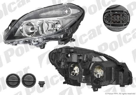 Фара основна ліва H7 Polcar 50L109-U
