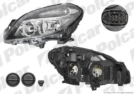 Фара основна ліва H7 Polcar 50L109-U