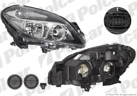 Фара основна права H7 Polcar 50L110-U
