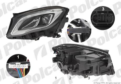 Фара основная Polcar 50L2105E