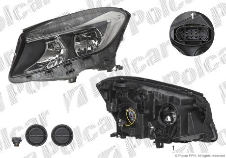 Фара основная Polcar 50L210-E