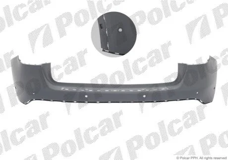 Бампер задній Polcar 50L29610