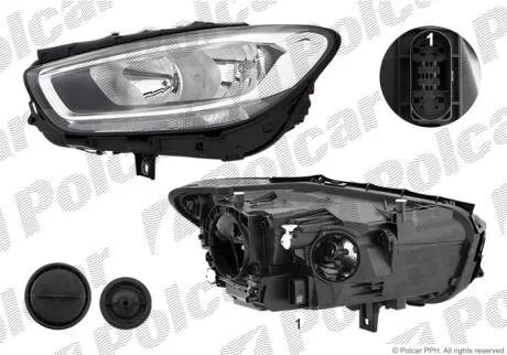Фара основная Polcar 50L409-H
