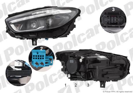 Фара основная Polcar 50L4105H