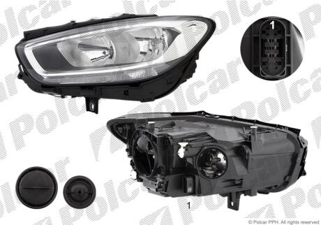 Фара основная Polcar 50L410-H