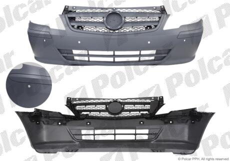 Бампер передний Polcar 50N10710