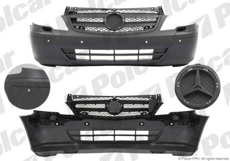 Бампер передний Polcar 50N10712