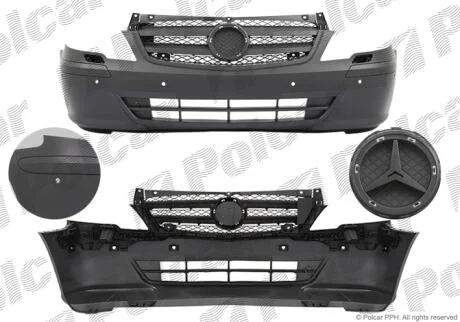 Бампер передній Polcar 50N10712