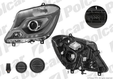 Фара основная Polcar 50N2091H