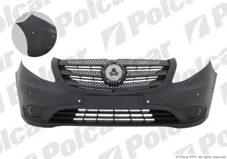 Бампер передний Polcar 50N30711J