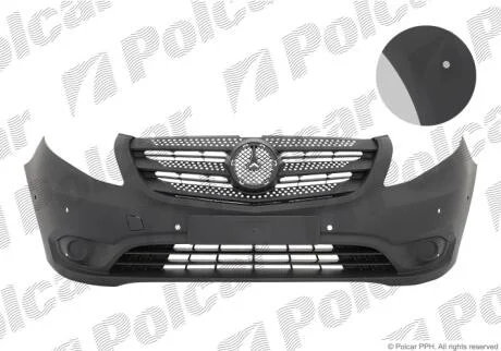 Бампер передний Polcar 50N30722
