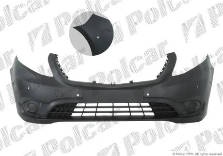 Бампер передній Polcar 50N30726