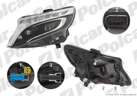 Фара основна Polcar 50N3094H