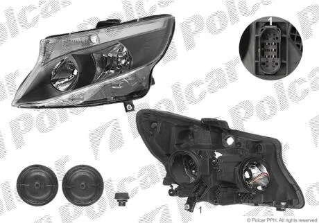 Фара основная Polcar 50N309-E