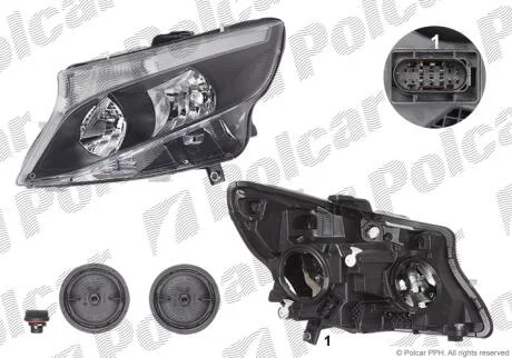 Фара основная Polcar 50N3102H