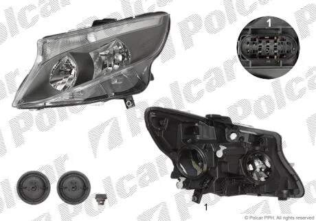 Фара основная Polcar 50N310-H