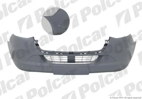 Бампер передній Polcar 50N4076J