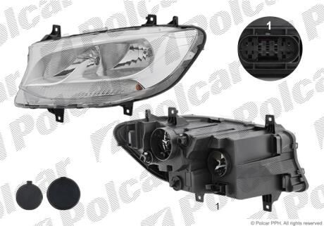 Фара основная Polcar 50N409-X