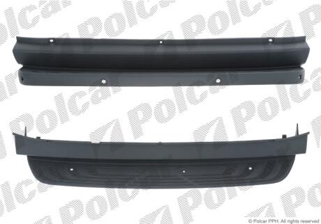 Бампер задній Polcar 50N496-2