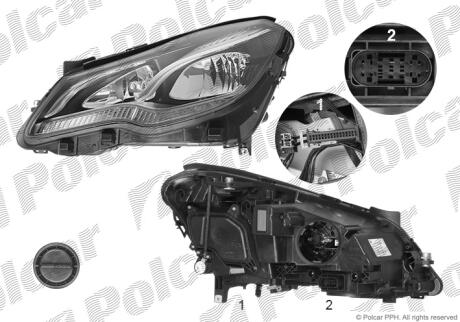 Фара основная Polcar 50S209-H